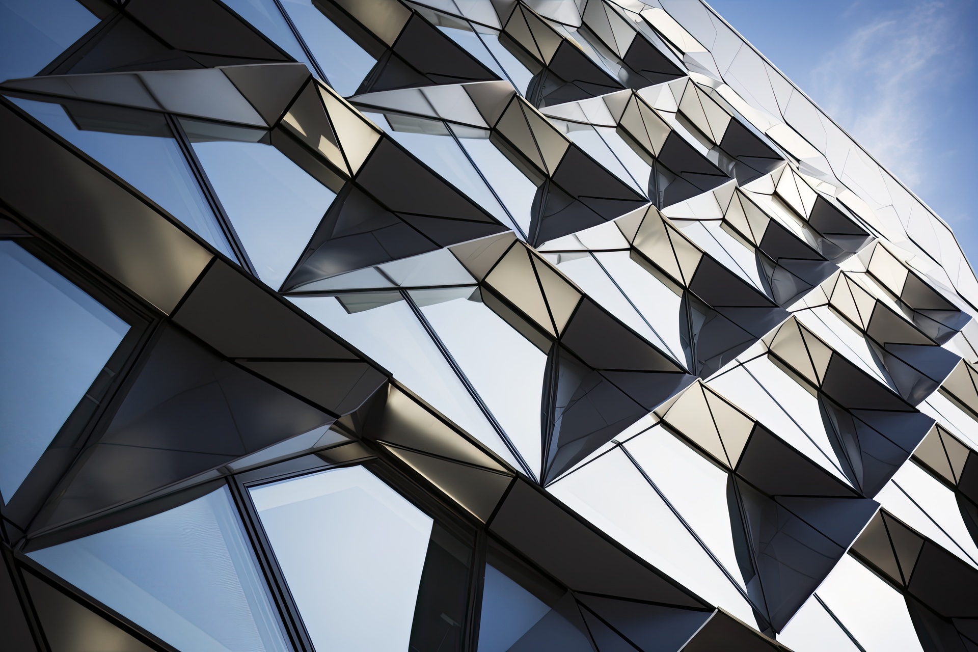 Abstract Architecture and modern facade. AI Generated